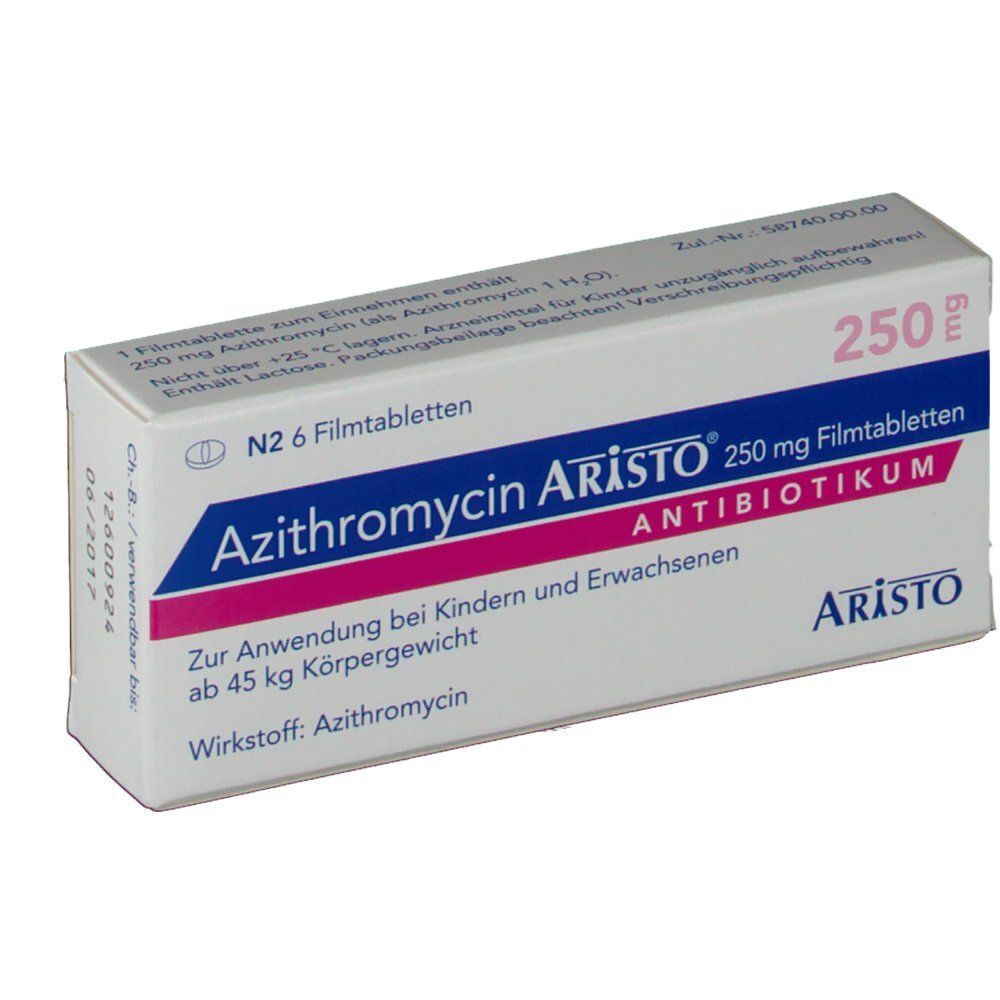 Azithromycin 250 mg kosten