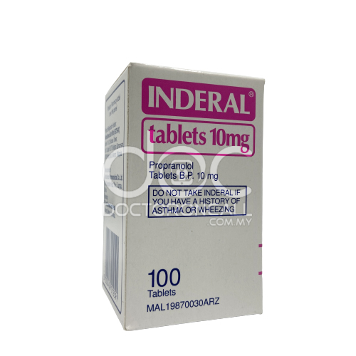 Inderal Tabl 10 Mg