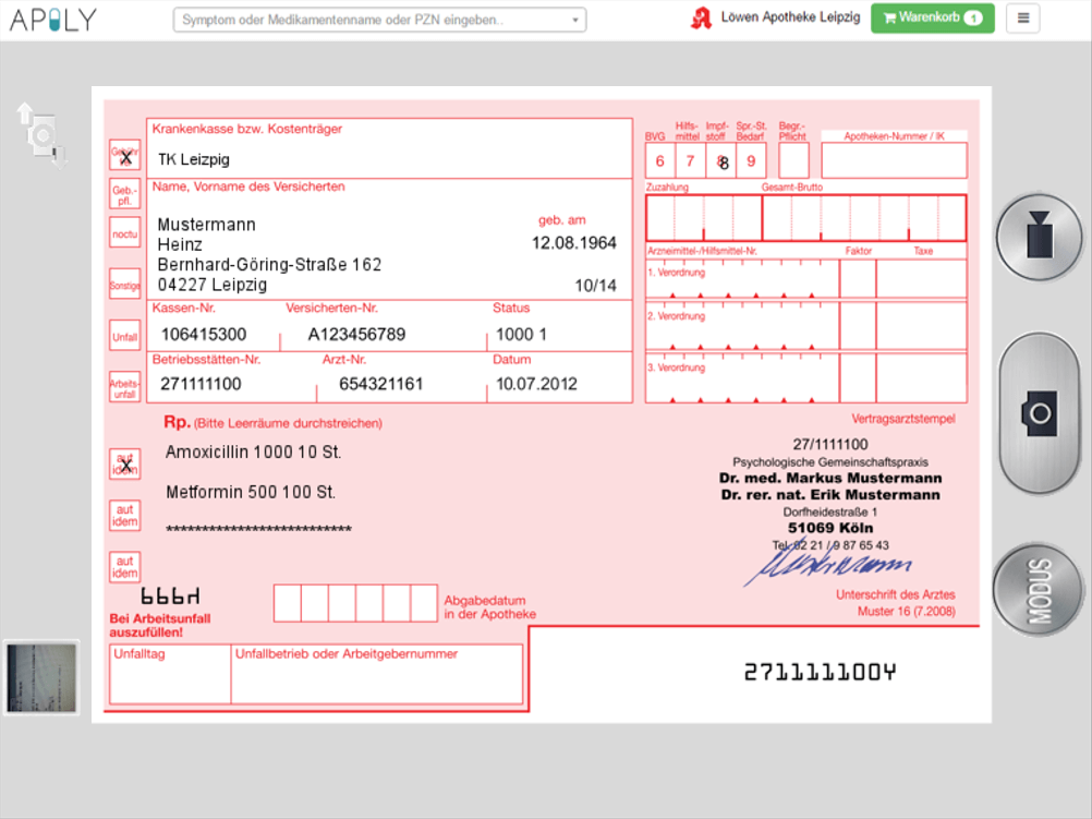 Amoxicillin online rezept