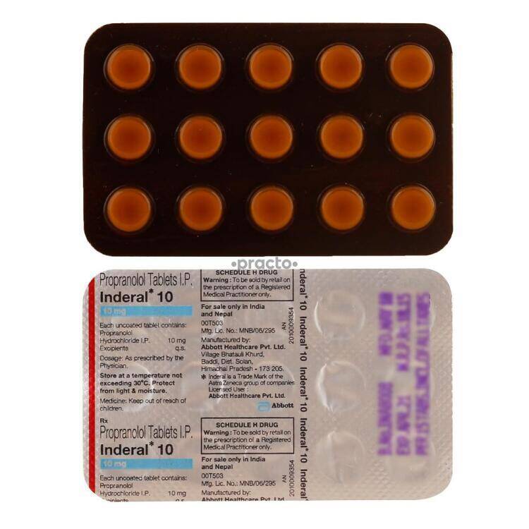 Inderal 10 mg compendium