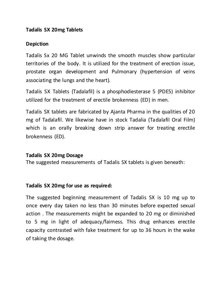 Tadalis sx 10mg