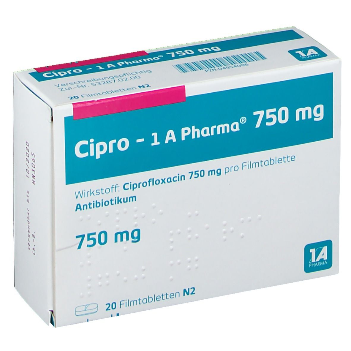 Ciprofloxacin ratiopharm 750 mg